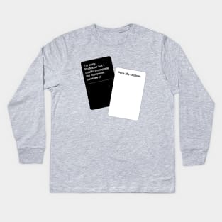 Cards Against Humanity Kids Long Sleeve T-Shirt